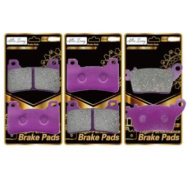 Imagem de ALLIE ZENG Pastilhas de freio de cerâmica de fibra de carbono premium de baixo ruído compatíveis com Honda cbr 600 rr 1000RR CBR600RR 2007-2011 CBR1000RR 2006 2007 2008 2009 2010 2011 2012 2013 2014