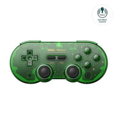 Imagem de AKNES 8Bitdo SN30 Pro Bluetooth Controller, Hall Effect Joystick Update, Gaming Controller Compatible with Switch 2, Switch, Apple, Windows, Steam Deck, Android and Raspberry Pi - Jade Green