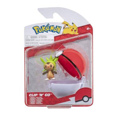Imagem de Boneco Chespin Com Pokébola - Pokémon