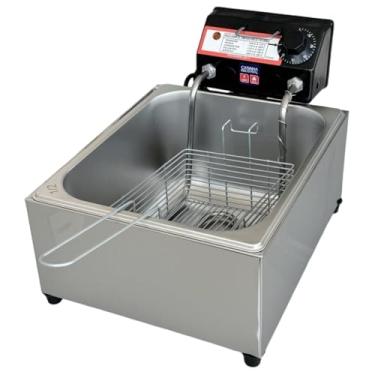 Imagem de Fritadeira Elétrica Industrial Cuba Antichamas Modelo Compacto 7 Litros(220)