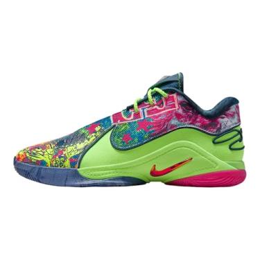 Imagem de Tênis de basquete Lebron XXII Crown Jewel (FZ1094-101, branco/cinza médio/lava quente/brilho volt), Blustery/verde fantasma/azul difuso/fireberry, 40 BR