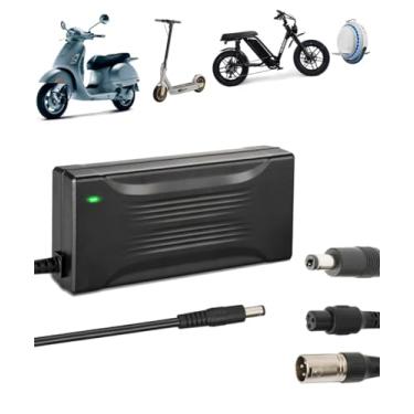 Imagem de Carregador rápido de substituição 54,6V 4A listado pela UL para bateria de lítio 13S 48V, adaptador de fonte de alimentação com 4 plugues, conector XLR de 3 pinos para cadeira de rodas elétrica