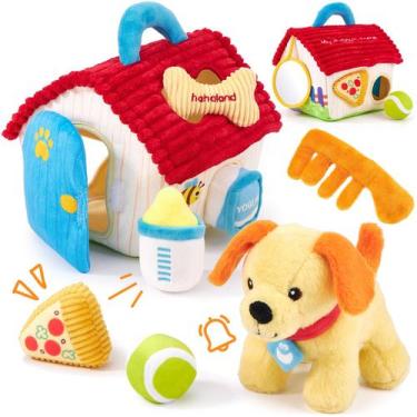 Imagem de Toy hahaland Montessori Puppy Plush Sensory 1 Year Old