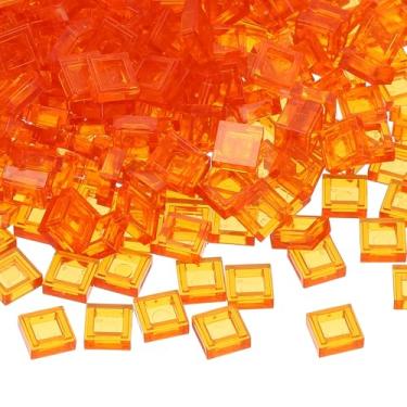 Imagem de PATIKIL 333 Pcs Flat Blocks Bulk, 1x1 Square Bright Orange Classic Tiles Smooth Surface Mini Building Blocks Accessories Compatible Bricks Kits for Building Floor Walls Mosaic Pixel Arts