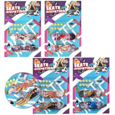 Imagem de Skate De Dedo Divertido Com Acessorios 17 Pecas - Mohnish