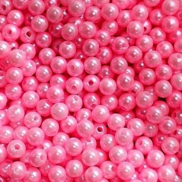 Imagem de PÉROLA DE ABS LISA Nº 06 20G PEROLA 6 MM - LADEIRA BIJUTERIAS, ROSA CL