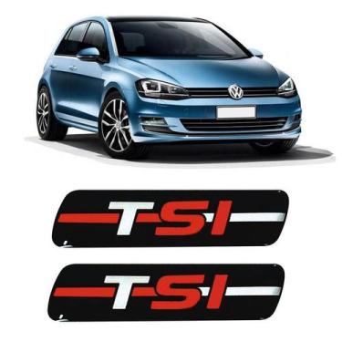 Imagem de Par Adesivo Emblema Coluna Tsi Linha Vw Golf Fox Up Resinado - SPORTIN