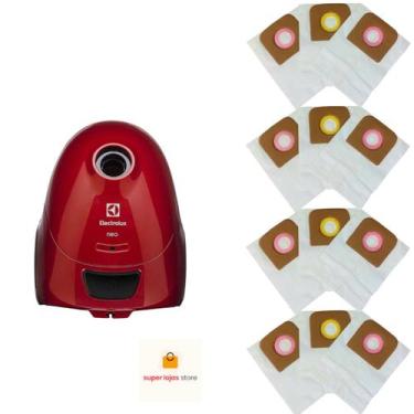 Imagem de Saco Para Aspirador de Pó Electrolux NEO30 Com 12 Unidades - Porto Pel