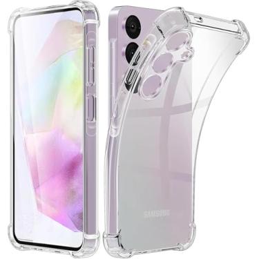 Imagem de [GL CASES] Capinha Samsung Galaxy A35 Capa Samsung A35 Slim Clear Anti Impacto Reforçada Silicone Transparente Case Flexível Anti Choque Encaixe Preciso Com Proteção Para Câmera e Tela