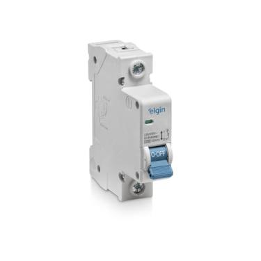 Imagem de Disjuntor Monopolar 1 polo 25A Curve C 3KA MCB Elgin - 25 Amperes, Mini disjuntor