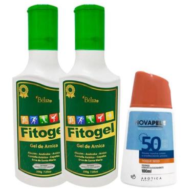 Imagem de Kit 2 Fitogel Gel de Arnica + 1 Protetor Nova Pele 50 FPS - A Bótica