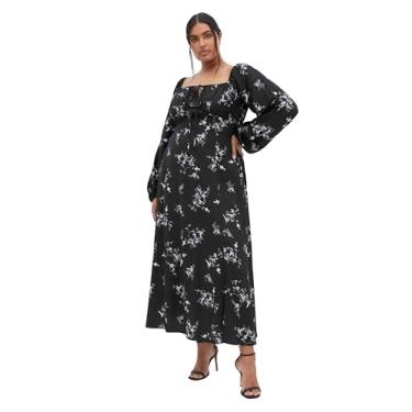Imagem de City Chic Vestido feminino plus size - Urban Soul Maxi, Soul Floral, 48