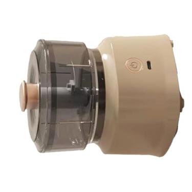 Imagem de aqxreight Chopper de Carne Elétrica Multifuncional Com Lâminas de Aço Inoxidável para Mistura e Mistura Eficientes (Marrom escuro)