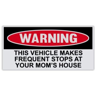 Imagem de Adesivo Crazy Sticker Guy Funny Warning 15,2 cm x 7,6 cm