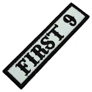 Imagem de NT0533T 01 FIRST 9 patch bordado passar a ferro ou costura - BR44