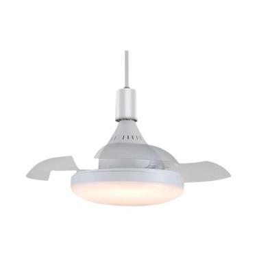 Imagem de Ventilador De Teto Com Luz E Lâminas Retráteis Reguláveis E27 Moderno 