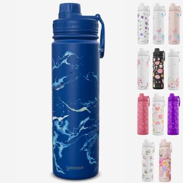Imagem de Garrafa Térmica Gocase Original Premium Estampas 650ml, Azul Marinho L