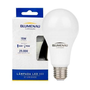 Imagem de Lâmpada Led Bulbo A60 15w Blumenau E27 Bivolt 3000k Quente - BLUMENAU 