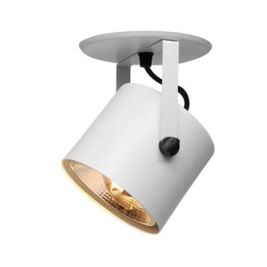 Imagem de Spot De Sobrepor Direcionável Cannon Ar111 Redondo Taschibra Branco