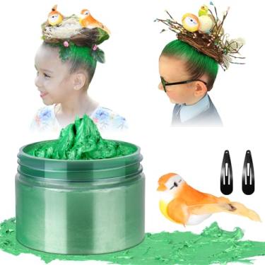 Imagem de Kit temporário de cera de tintura de cabelo, enchimento de meia para meninas adolescentes de 4 5 6 7 8 9 10 + cera de tintura de cabelo lavável cabelo louco jardim estilo floresta com pássaro laranja