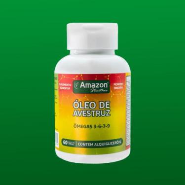 Imagem de Óleo de Avestruz em Cápsulas 60 caps Ômegas 3-6-7-9  - Amazon Struthio