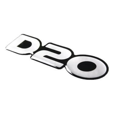 Imagem de Adesivo Emblema Chevrolet D20 Resinado Prata D20R01