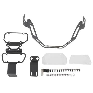 Imagem de aqxreight Tampa do Protetor Lâmpada Dianteiro do Farol Motocicleta Substituição de PC Em Aço Inoxidável para 450mt 450 Mt Mt450 2024+ Com 2 Lentes (Transparente)