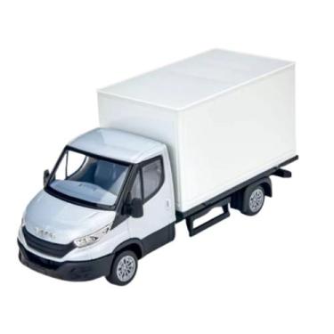 Imagem de Caminhão Baú Iveco Daily - Brinquedo De Carga Com Rodas Livres e Carro