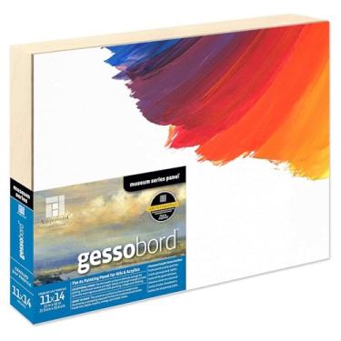 Imagem de (11X14, 1.5 Inch Cradle) - Ampersand Gessobord for Acrylic, Oil and Mixed Media, 3.8cm Depth Cradle, 28cm X 36cm (GBSCG1114)