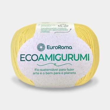 Imagem de Linha Ecoamigurumi Novelo 254 Metros 516TEX Euroroma Fio 8/7, 400 Amar