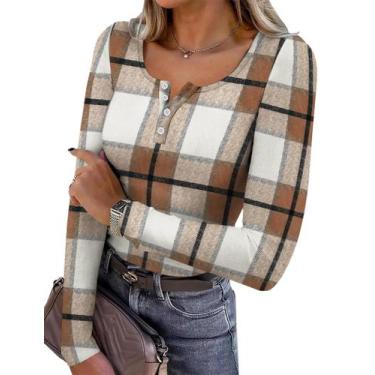 Imagem de Camisa SAMPEEL 2025 feminina de manga comprida Henley