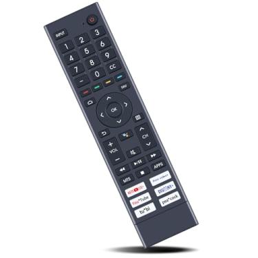 Imagem de ZWP ERF3J80H Controle remoto de substituição universal para Smart TVs Android Hisense 4K UHD 43A6G 50A6G 50U6G 50U68G 55U6G 55A6G 55U68G 60A6G 65U6G 65A6G 65U6G 70A6G 75A6G 75U6G (Sem função de voz)