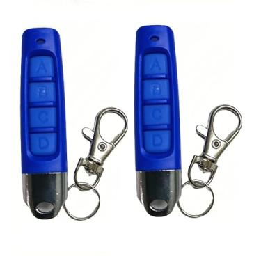 Imagem de Twins Kit2 Universal 4 Botões Clonagem Alarmes Sem Fio Controle Remoto Substituição Portão Elétrico 433,92 MHz para Carro Garagem Porta Rolante Portão Claraboia ABCD (Roxo-Preto) (ABCD, Azul-Azul)