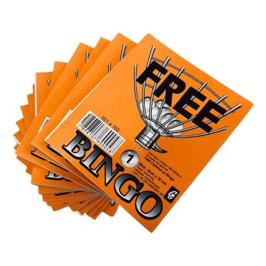 Imagem de Cartela De Bingo Kit 15 Blocos Papel Jornal 1500 Folhas