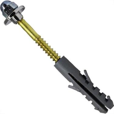 Imagem de Parafuso Para Vaso Sanitario Unifix Latao B-10 Luxo Arruela Metal Com 