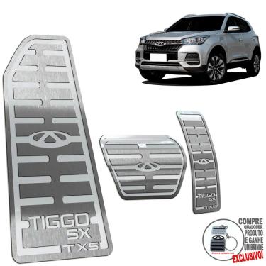 Imagem de Descanso + Pedaleira Chery Tiggo 5X TXS 2019 A 2022 Prata
