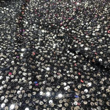 Imagem de Tecido Malha Paetê Glamour 1,45m para Vestidos de Festa - Tecido Premi