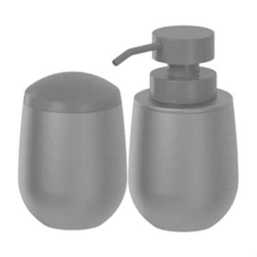 Imagem de Kit Banheiro Belly Soft Dispenser Pump Sabonete Algodão Ou