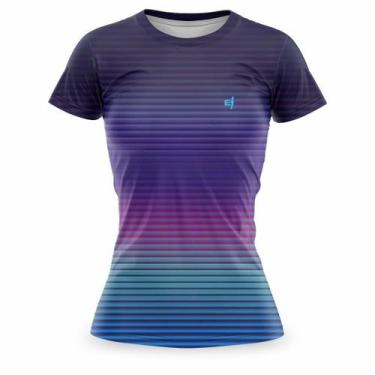 Imagem de Blusa Feminina Academia Estampada Fitness Caminhada Treino Corrida Cam