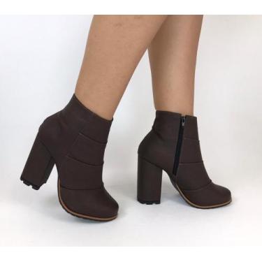 Imagem de Bota basica lisa salto grosso - Felipe modas 