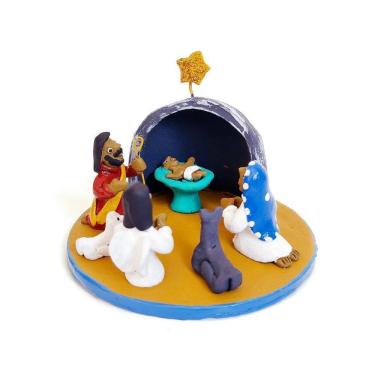 Imagem de Presépio De Natal Na Gruta  Miniatura  Artesanal Pernambuco