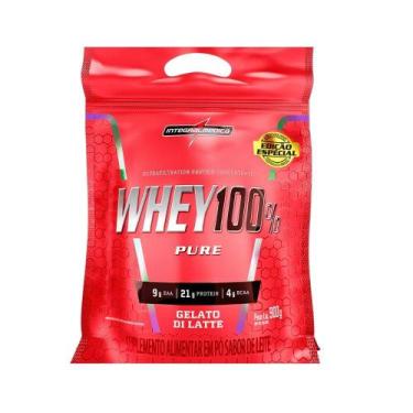 Imagem de 100% Whey REFIL 900g Gelato Di Latte Integralmedica