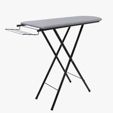 Imagem de Tábua de Passar Roupa Mesa Passadeira Dobrável com Regulagem(Preto - 4 Pés)