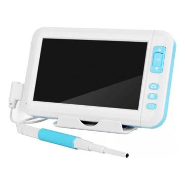 Imagem de Otoscópio digital de 3,9 mm 1080p com 6 luzes LED, cartão TF de 32 GB