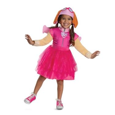 Imagem de Disguise Fantasia de tutu Skye da Patrulha Canina, fantasia infantil oficial da Patrulha Canina Skye com acessório para cabeça e asas, tamanho infantil (2T)