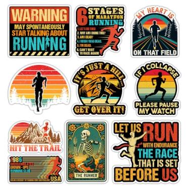 Imagem de ULTRAVUTT [10 peças-7.6 cm] Adesivo de corrida motivação presente para corredores, entusiastas de maratona e meninas corredoras decoração para computador, laptop, garrafa de água, carro, caminhão