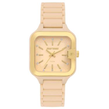 Imagem de Relógio Mormaii Feminino Ref: Mo2036jq/8x Esportivo Retangular Nude