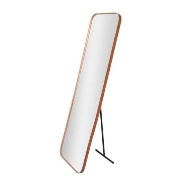 Imagem de Espelho Retangular 150x50cm Suporte de Chão Corpo Inteiro material org