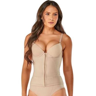 Imagem de Camisete Modelador Com Zíper Frontal Bojo Casquinha E Cetinete Power A