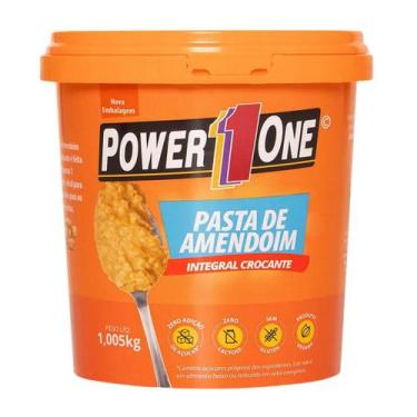 Imagem de Pasta de Amendoim Integral Crocante 1kg - Powerone - POWER1ONE